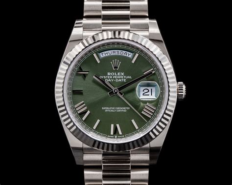 green rolex presidential 44mm|Rolex day date 40 228239.